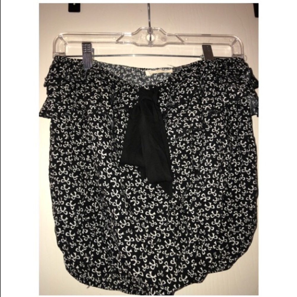 Bow print tube top